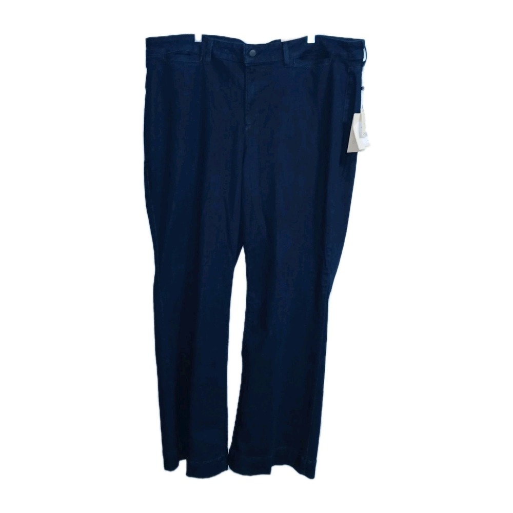 NYDJ Teresa Trouser Women 24W Blue Denim Jean Pants Dark Wash Lift Tuck Shaping